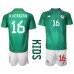 Mexico Hector Herrera #16 Babykleding Thuisshirt Kinderen WK 2022 Korte Mouwen (+ korte broeken)